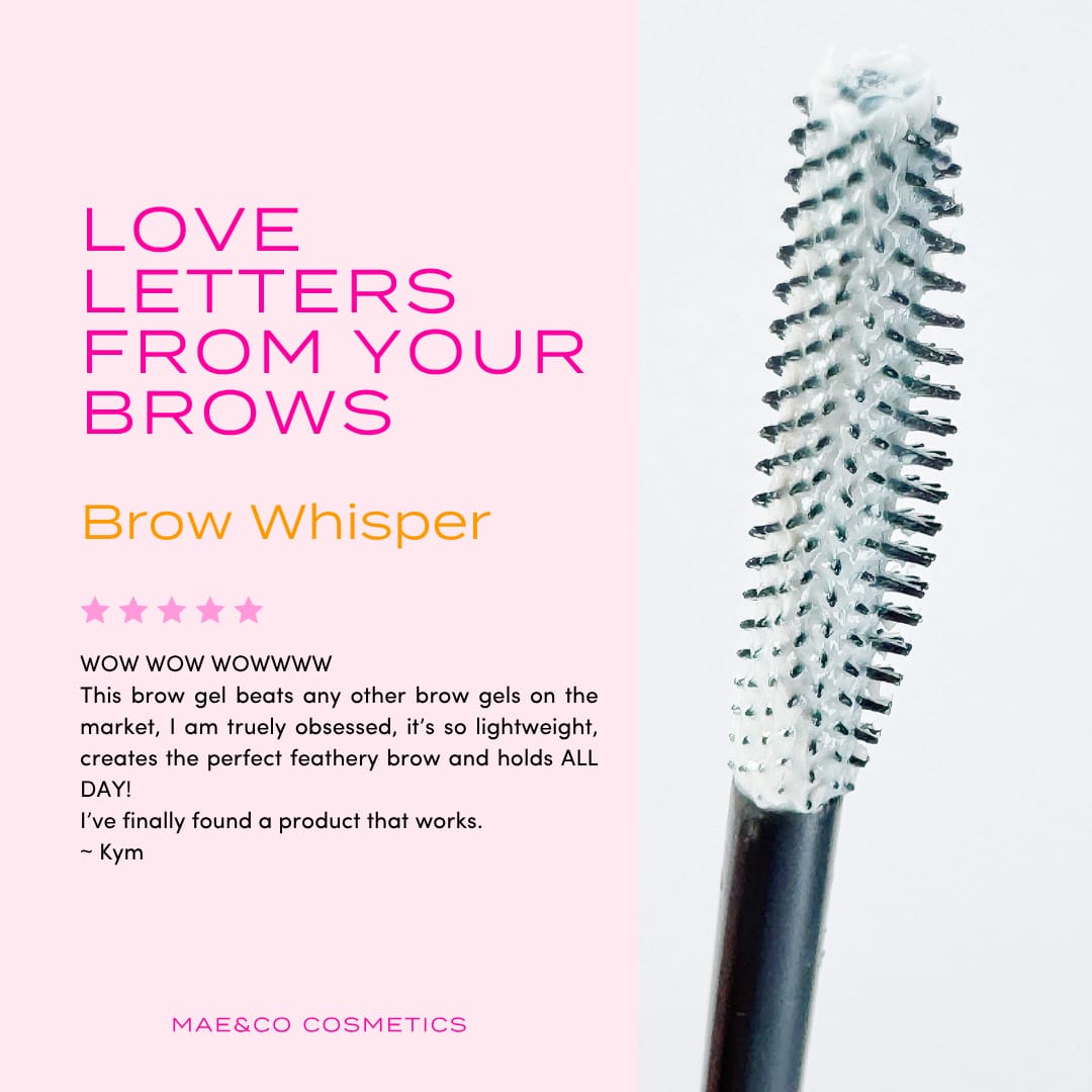 Brow Whisper - Natural Clear Brow Gel for Fluffy, Effortless Brows